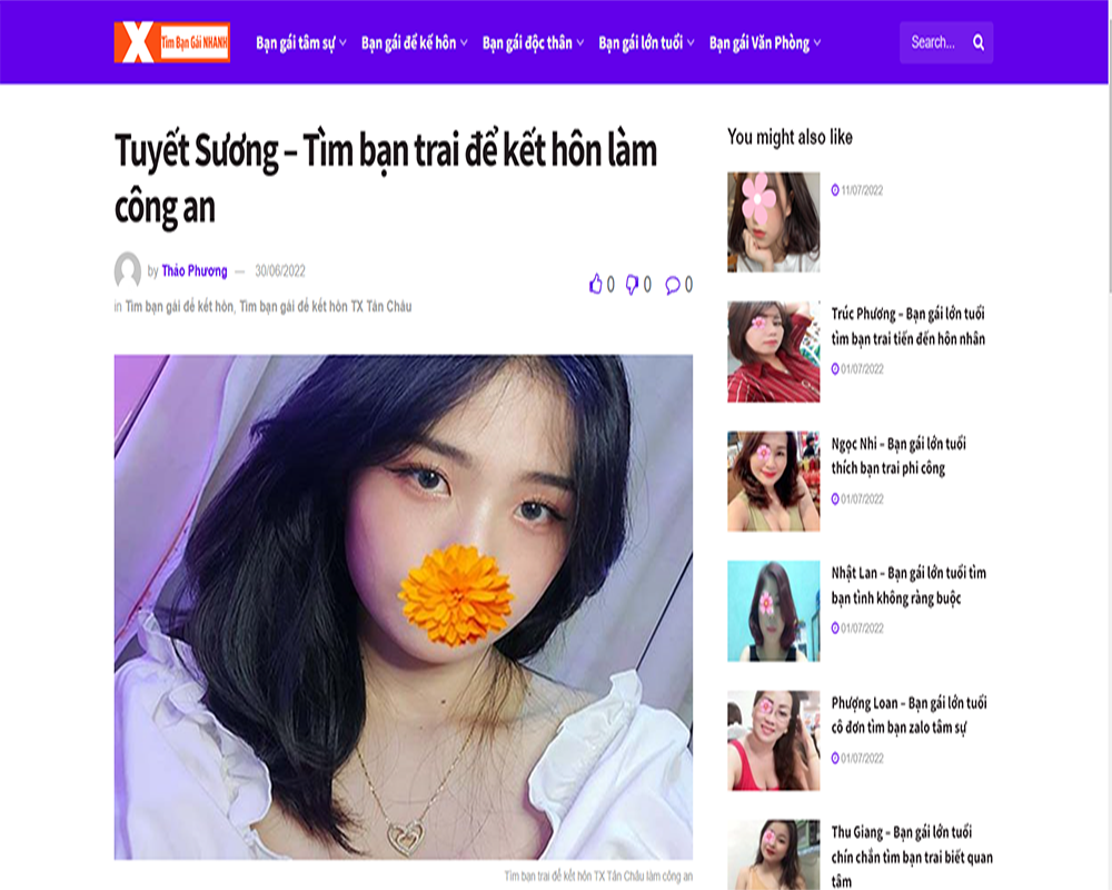 Trang web tìm bạn gái làm vợ, kết hôn chất lượng nhất tại Việt Nam 