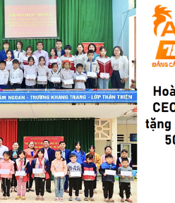 Phạm Lê Hoàng Nam CEO Alo789 tặng học bổng 50 triệu đồng tại Hà Giang